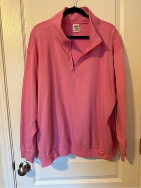 PINK Victoria's Secret Pink Half-Zip Pullover Sweater